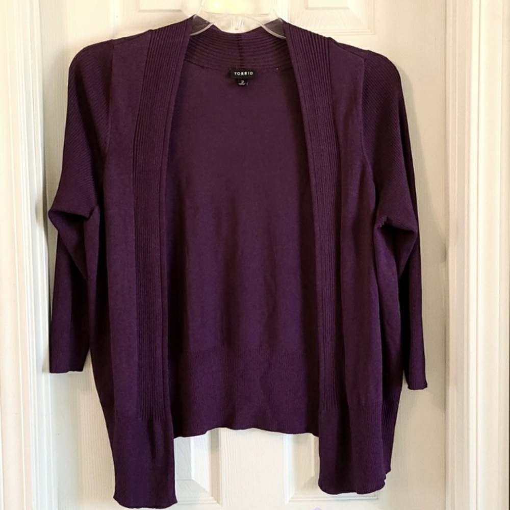 Torrid Plum Shrug Cardigan - Size 2X